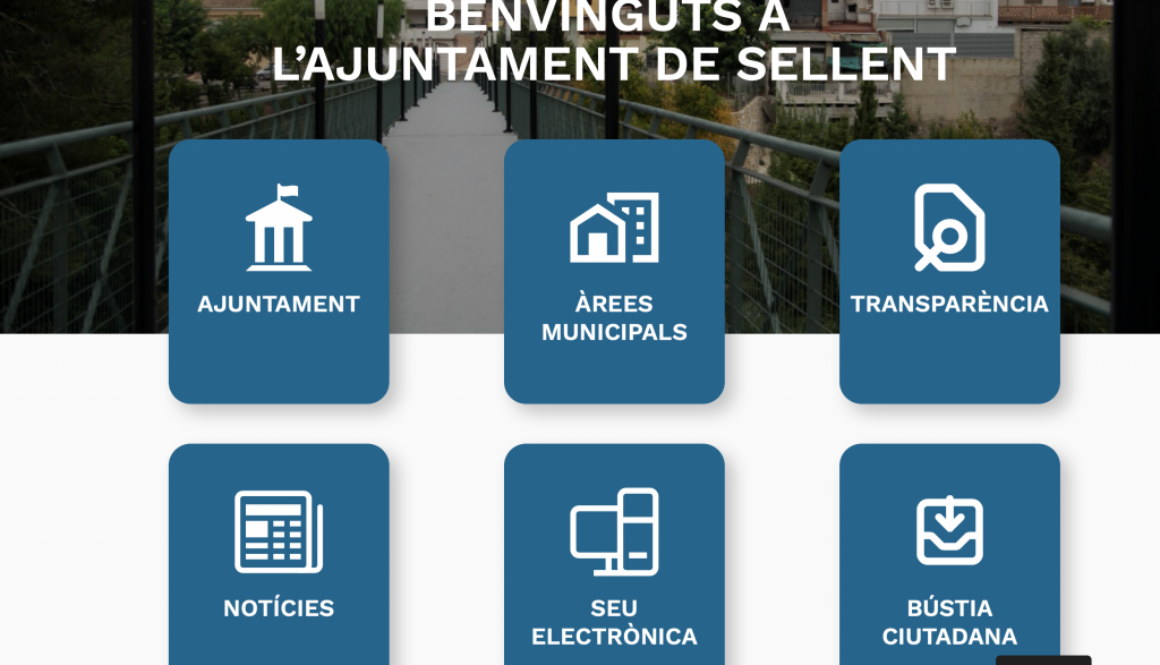 Imagen informativa noticia: nueva imagen de la web del ayuntamiento de Sellent