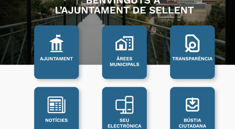 Imagen informativa noticia: nueva imagen de la web del ayuntamiento de Sellent