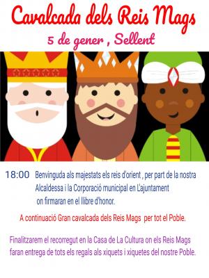 Imagen informativa noticia: Cartel de la cabalgata de los reyes magos.