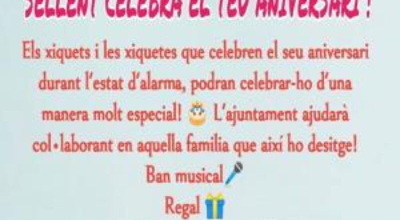 Imagen informativa noticia: cartel de Sellent celebra tu aniversario