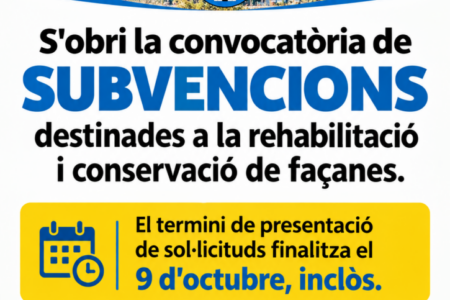 Cartell municipal de subvencions per a façanes
