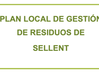 Cartell del Plan local de gestión de residuos de Sellent